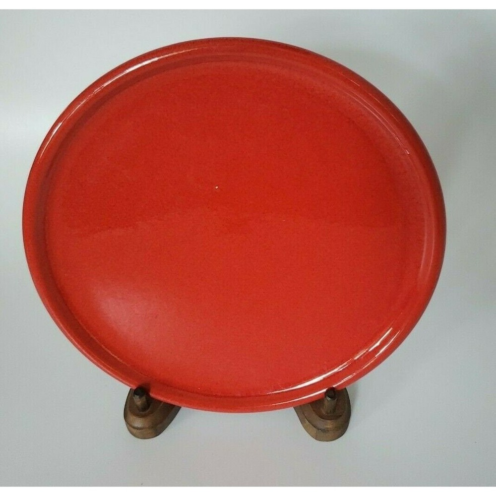 Vintage Waechtersbach 7.75" Plate Red Round Unmarked W Germany (U29)